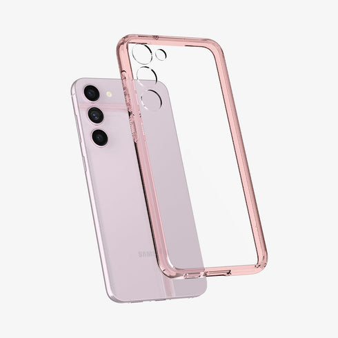 ACS05617 - Galaxy S23 Ultra Case Ultra Hybrid in crystal clear showing the back
